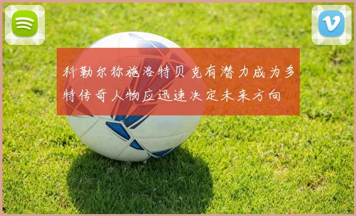 科勒尔称施洛特贝克有潜力成为多特传奇人物应迅速决定未来方向