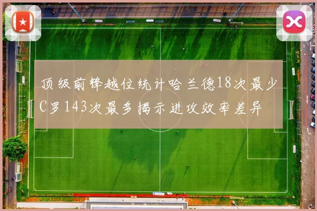 顶级前锋越位统计哈兰德18次最少C罗143次最多揭示进攻效率差异